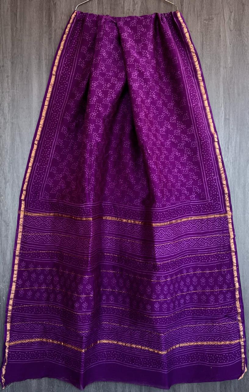 PURE CHANDERI SILK SAREE 