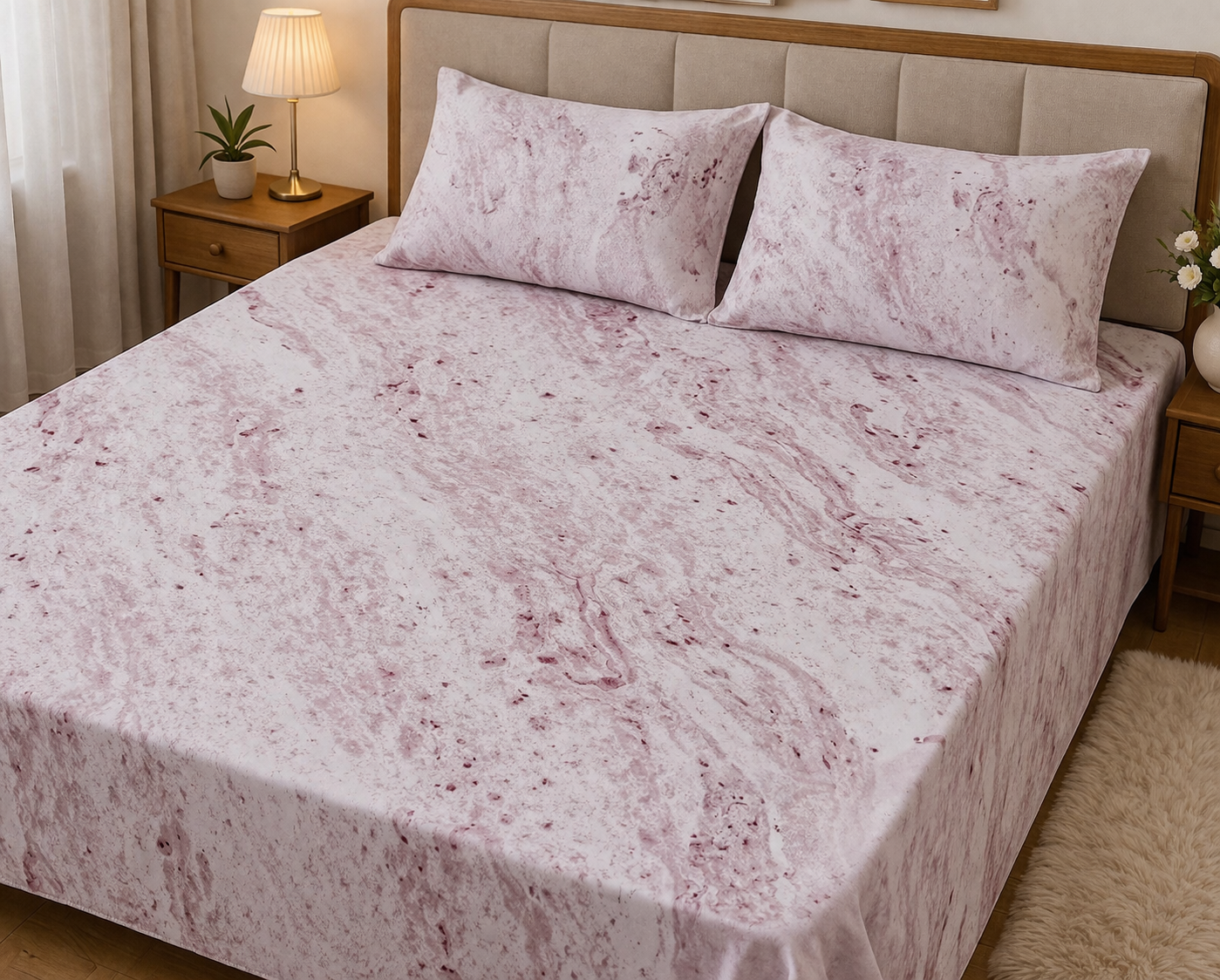 COTTON SATIN BEDSHEET 
