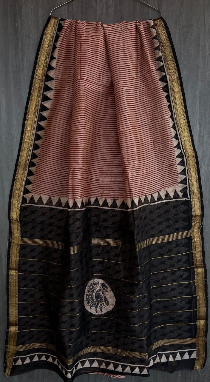 PURE  MAHESHWARI SILK SAREE