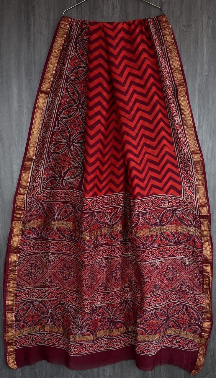 PURE  MAHESHWARI SILK SAREE